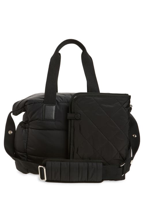 Moncler Mommy Quilted Diaper Bag In Black