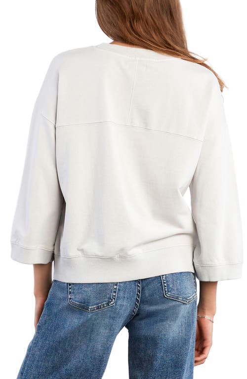 Hint Of Blu The Daily Boxy Sweatshirt In Gray