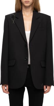 Zadig & Voltaire Vanille Strss Snake Blazer