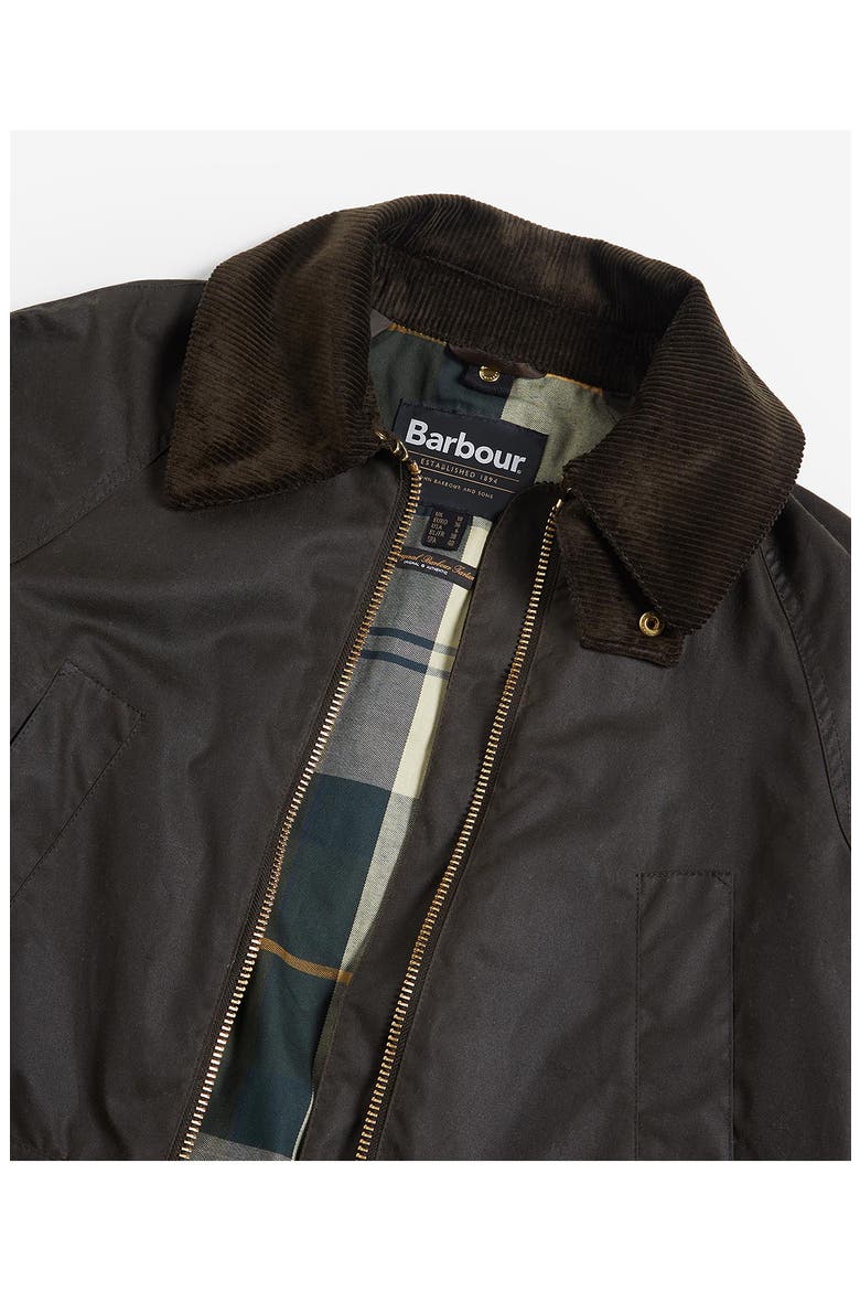 Allerston Water Resistant Waxed Cotton Jacket, Alternate, color, OLIVE/ANCIENT