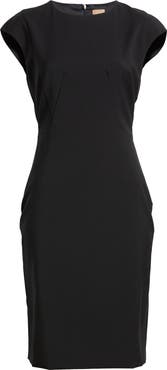BOSS Dironah Virgin Wool Sheath Dress
