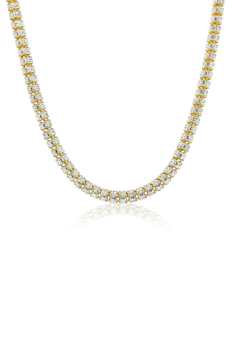 D-C Ice Two-Tone Barrel Chain Necklace, Main, color, TWO-TONE