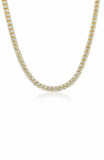 SIMONA Ice Cubic Zirconia Tennis Necklace