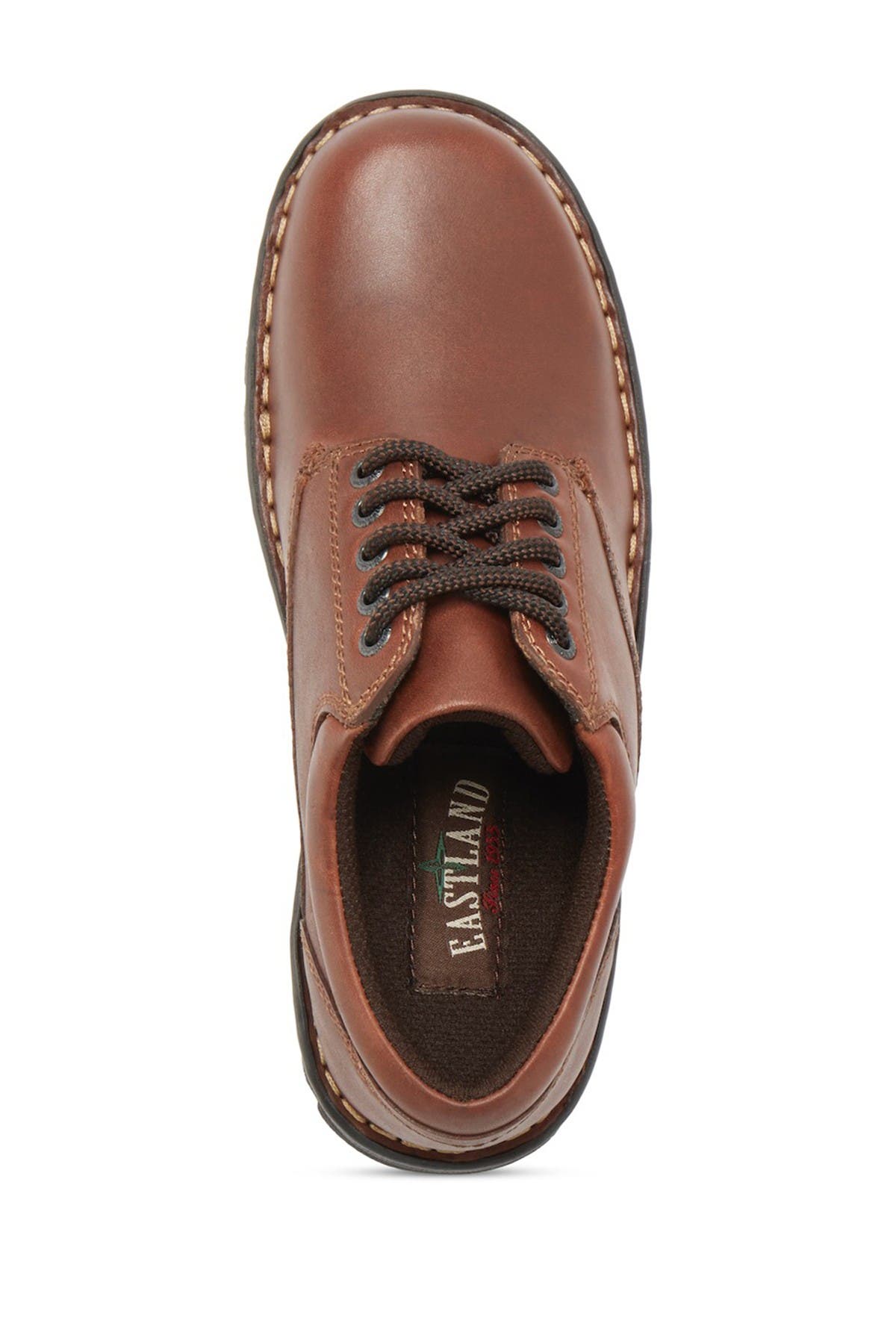 Eastland Plainview Plain Toe Derby, Alternate, color, Brown