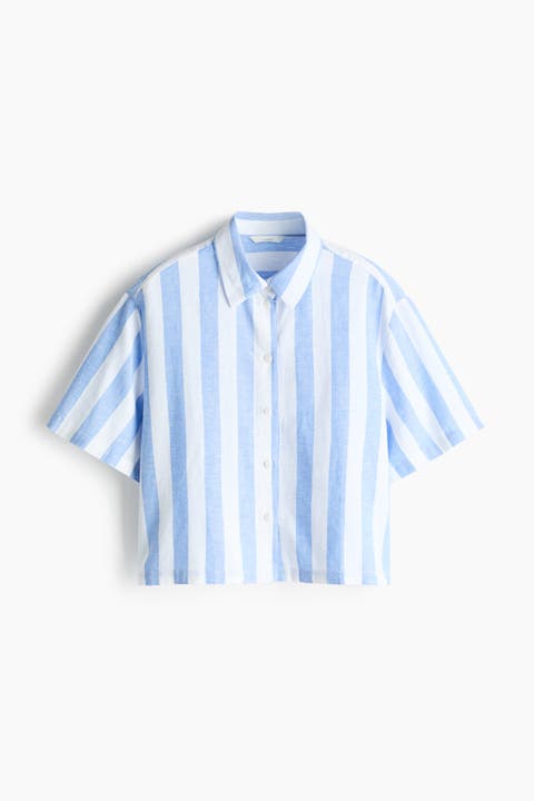 Oversized Linen-blend Shirt