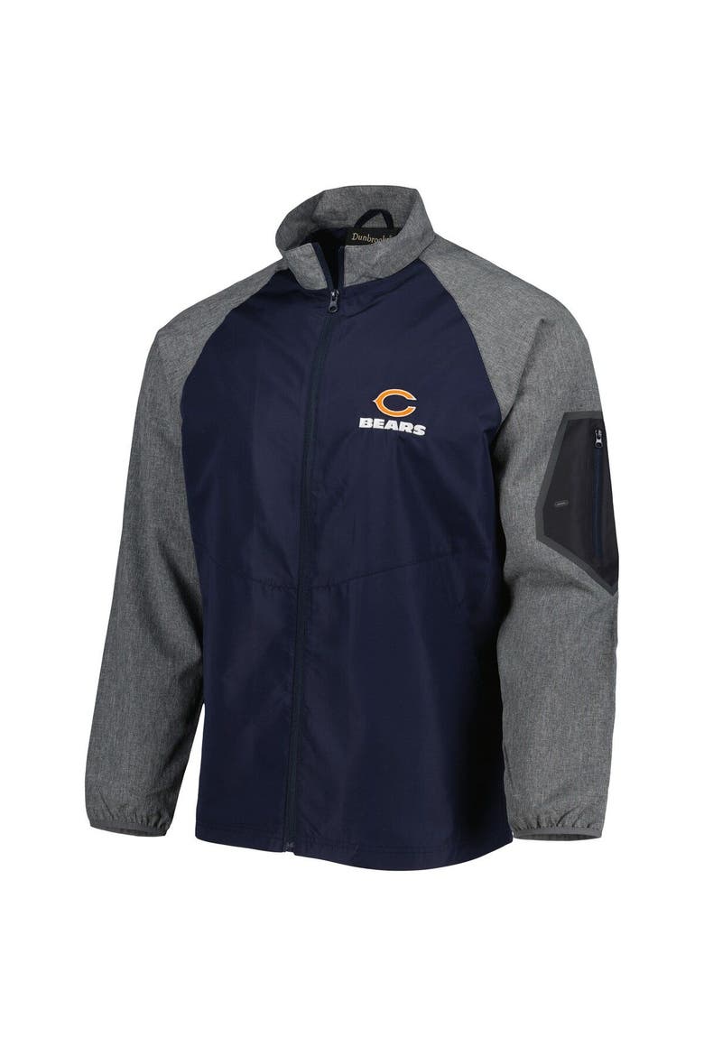 Men's Dunbrooke Navy Chicago Bears Hurricane Raglan Full-Zip Windbreaker Jacket, Alternate, color, Navy