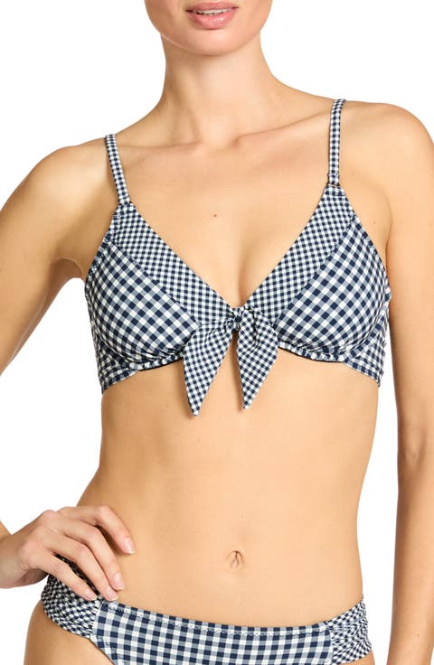 Brigitte Tie Front Underwire Bikini Top