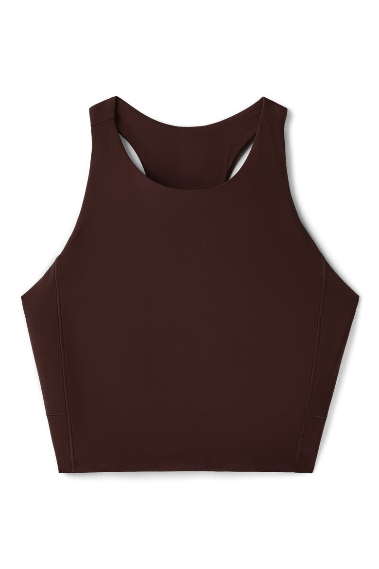 Revive Longline Bra, Alternate, color, COFFEE BROWN