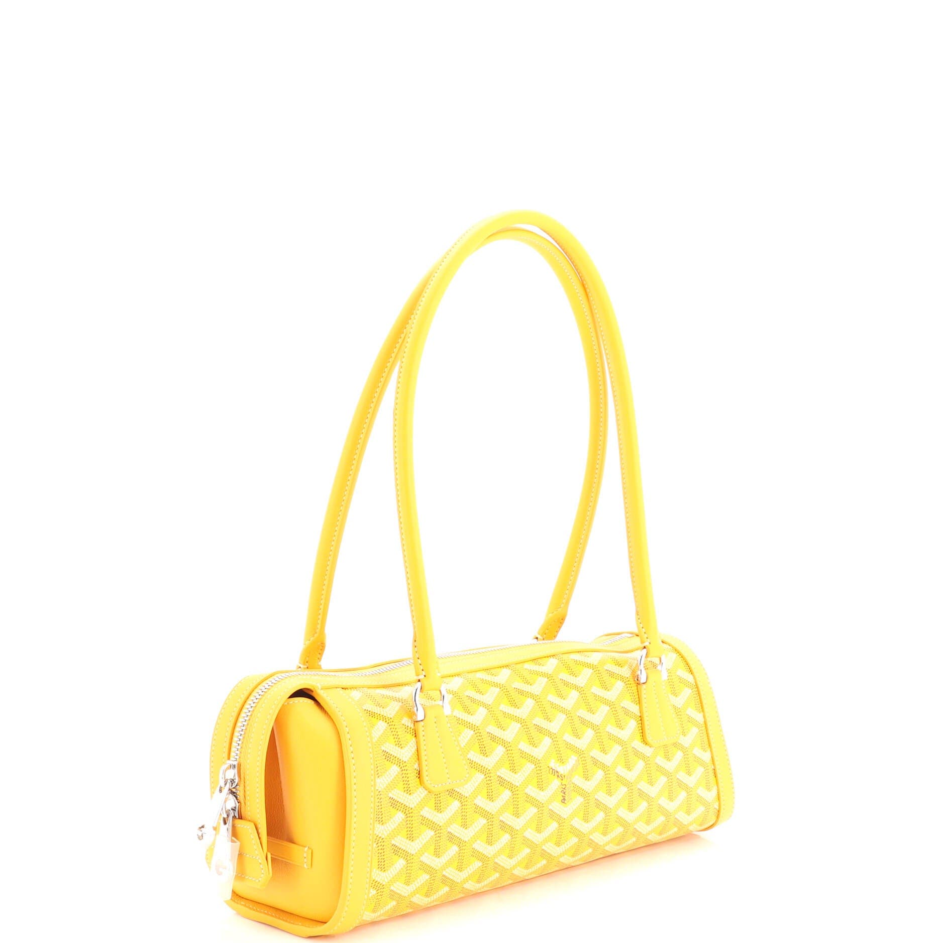 Bonbonniere Bag Coated Canvas, Alternate, color, Yellow