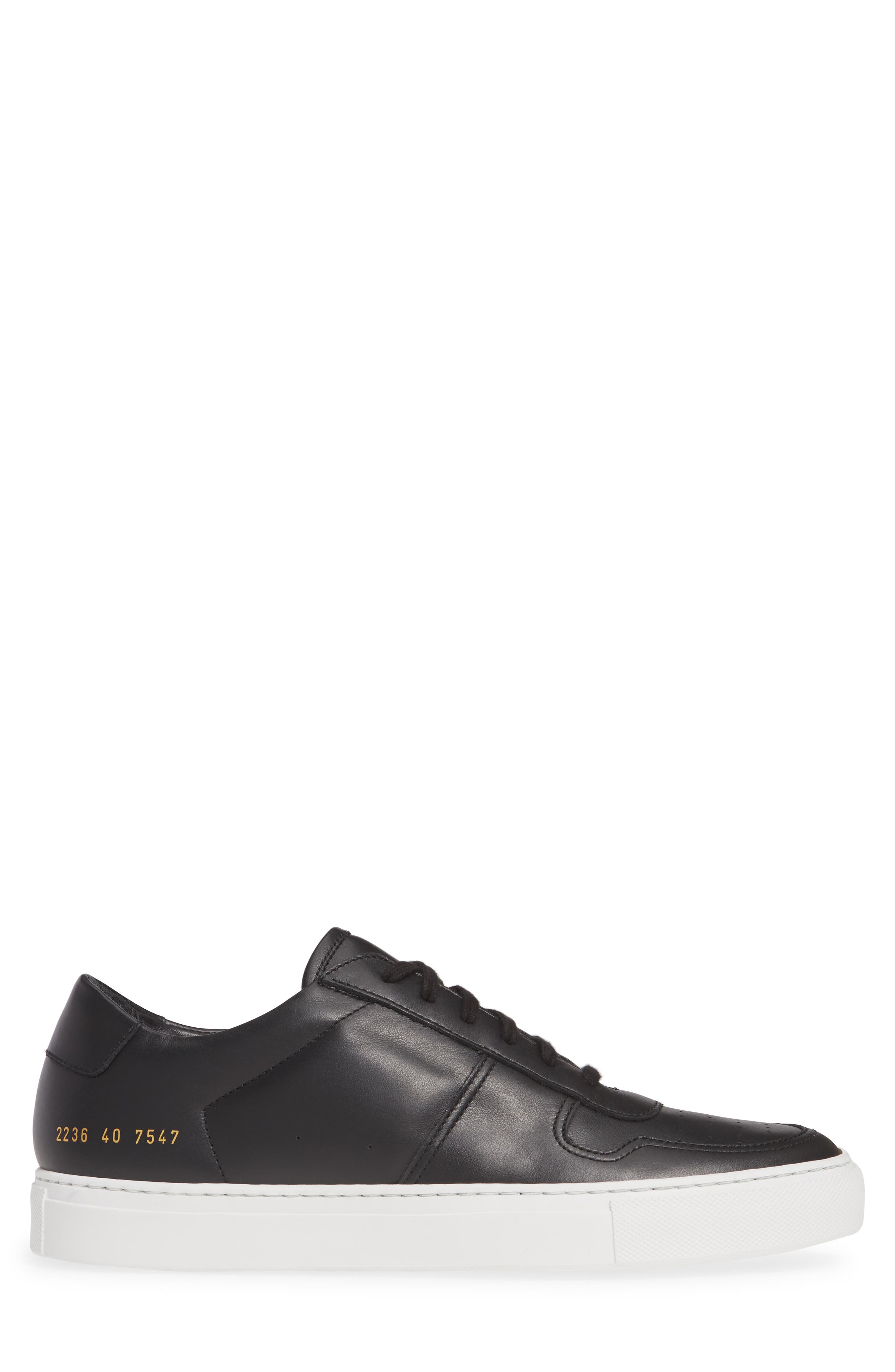 Bball Low Top Sneaker, Alternate, color, BLACK