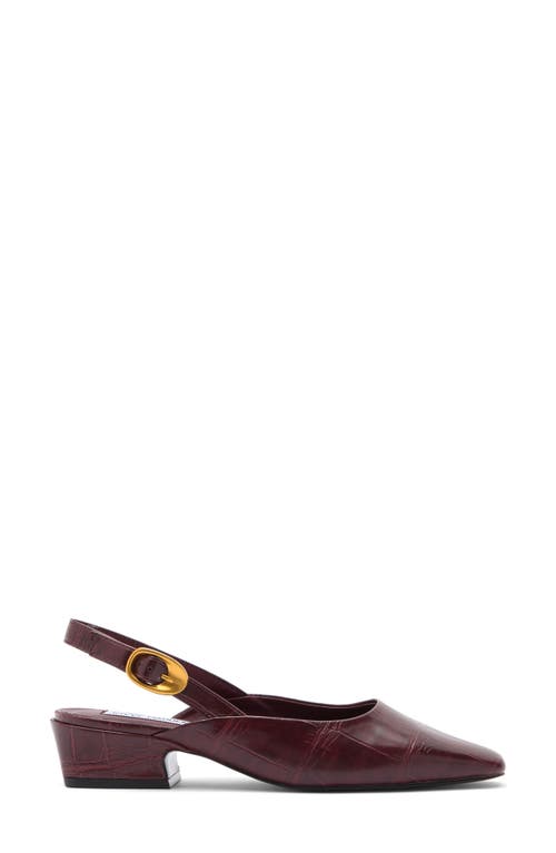 Steve Madden Diona Slingback Pump In Burgundy