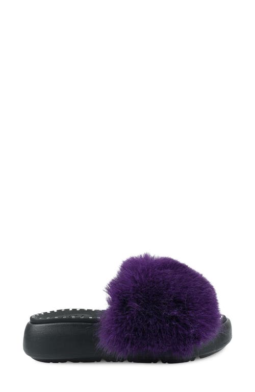 Shop Zigi Fabbi Faux Fur Platform Sandal