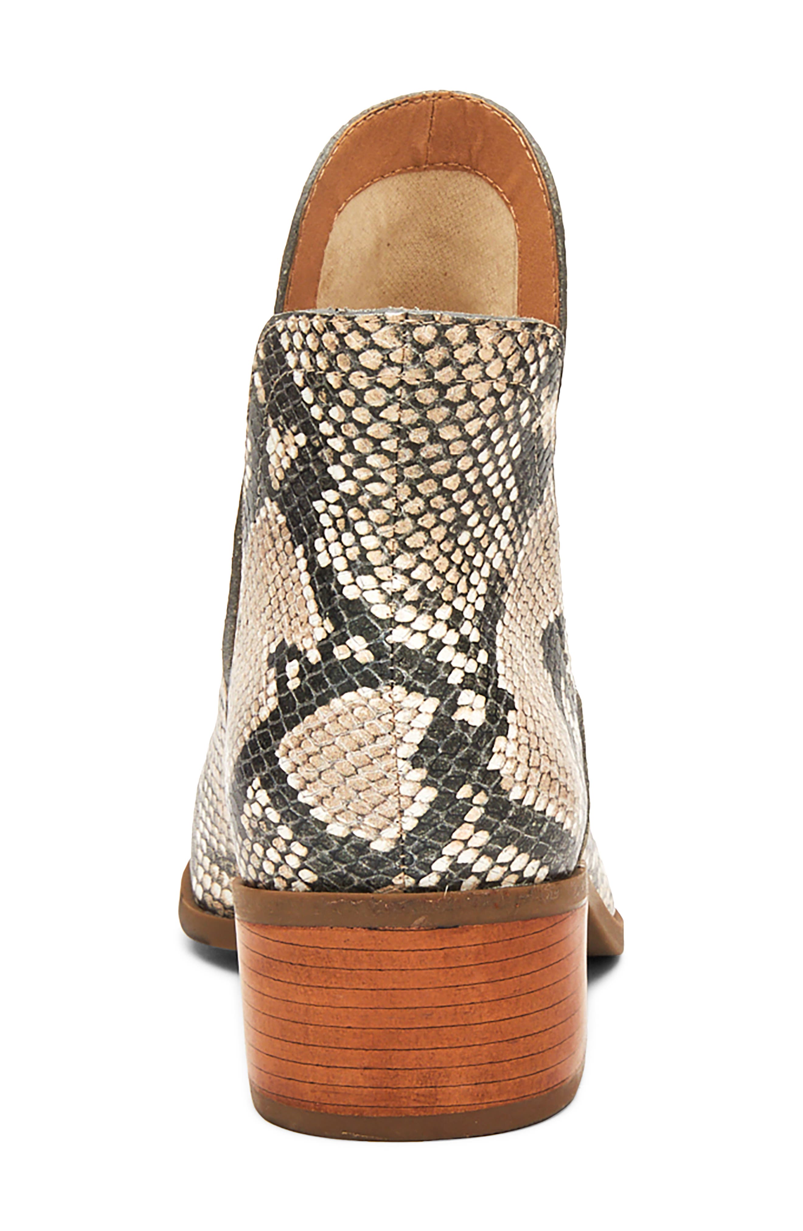 Pronto Split Shaft Bootie, Alternate, color, NATURAL SNAKE PRINT LEATHER