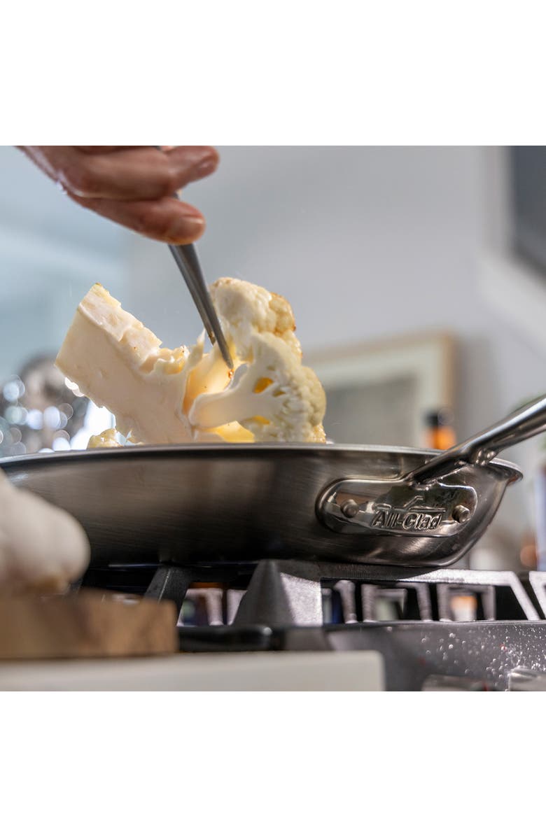 All-Clad D5 Brushed Pro Nonstick 8-inch Fry Pan, Alternate, color, Silver