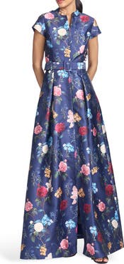 SACHIN BABI Marta Floral Belted Gown