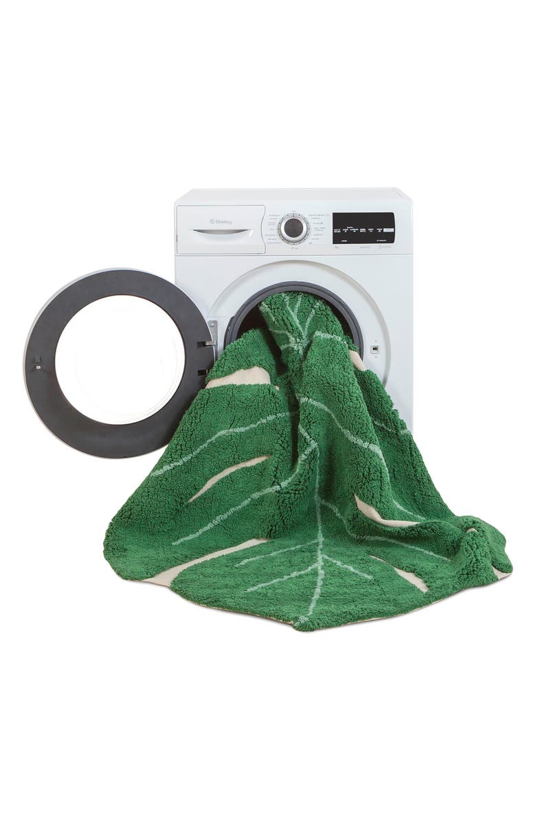 Lorena Canals Monstera Leaf Rug, Alternate, color, Monstera Leaf