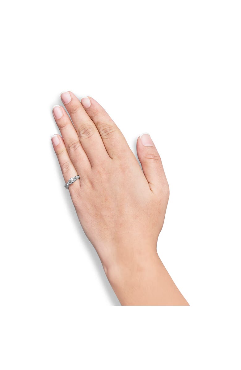 Haus of Brilliance 14K White Gold 5/8 Cttw Diamond Split Shank Engagement Ring, Alternate, color, White