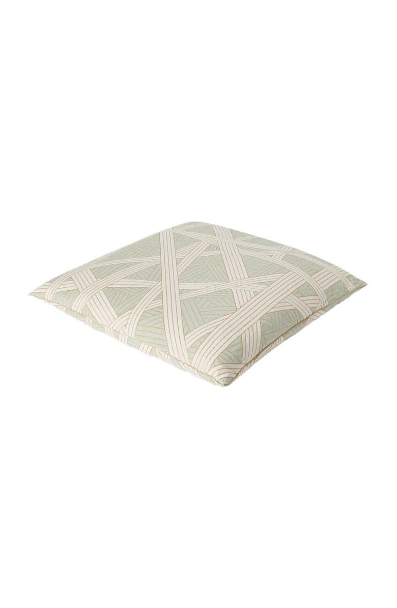 Missoni Home Nastri Cushion 60x60 Cm With Contrasting Stitching, Alternate, color, Green