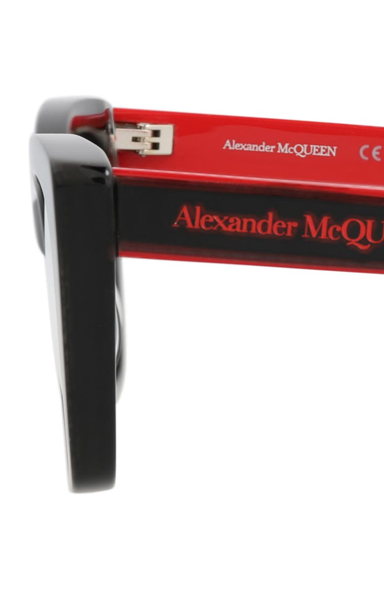 MCQ Optical Glasses, Alternate, color, Black Black Transparent