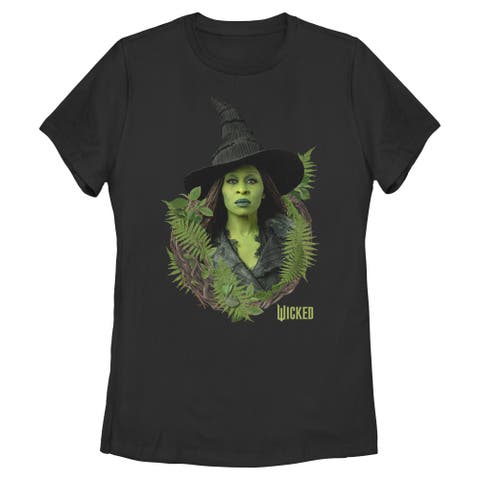 Women's Wicked For Good Elphaba Forest Portrait  Graphic T-Shirt