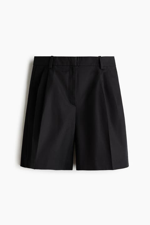 Linen-blend Tailored Shorts