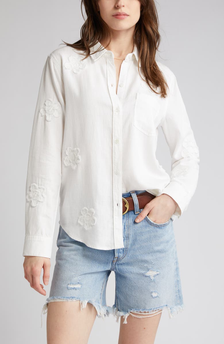 Rails Ingrid Floral Appliqué Button-Up Shirt | Nordstromrack