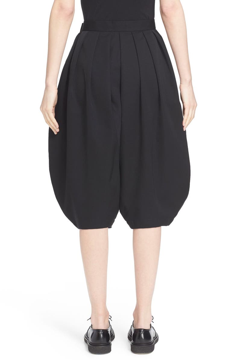 Comme des Garçons Wool Gabardine Bloomer Shorts, Alternate, color,