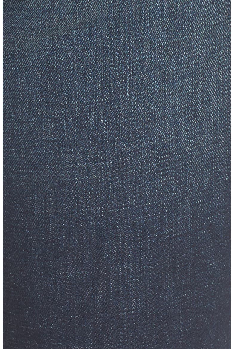 Chelsea Destroyed Slim Crop Jeans, Alternate, color, DARK WASH