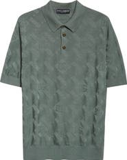 Dolce&Gabbana Jacquard Silk Polo