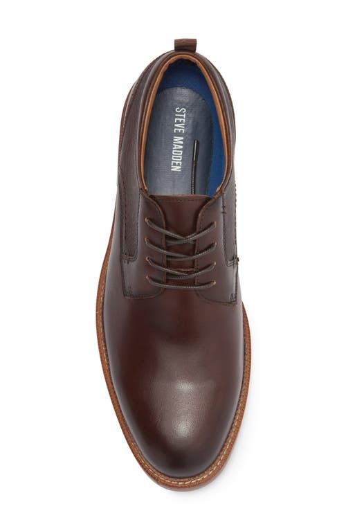 Steve Madden Espen Plain Toe Derby In Brown