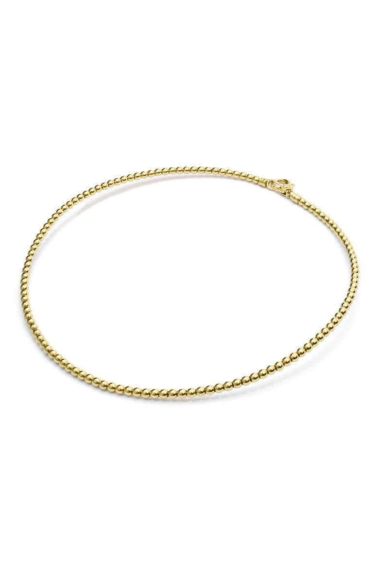 Caviar Gold 18K Collar Necklace, Alternate, color, GOLD