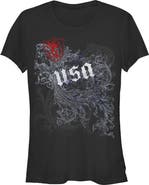 Lost Gods Juniors Lost Gods USA Goth Floral T Shirt