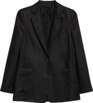 Max Mara Boemia Notch Lapel Linen Blazer