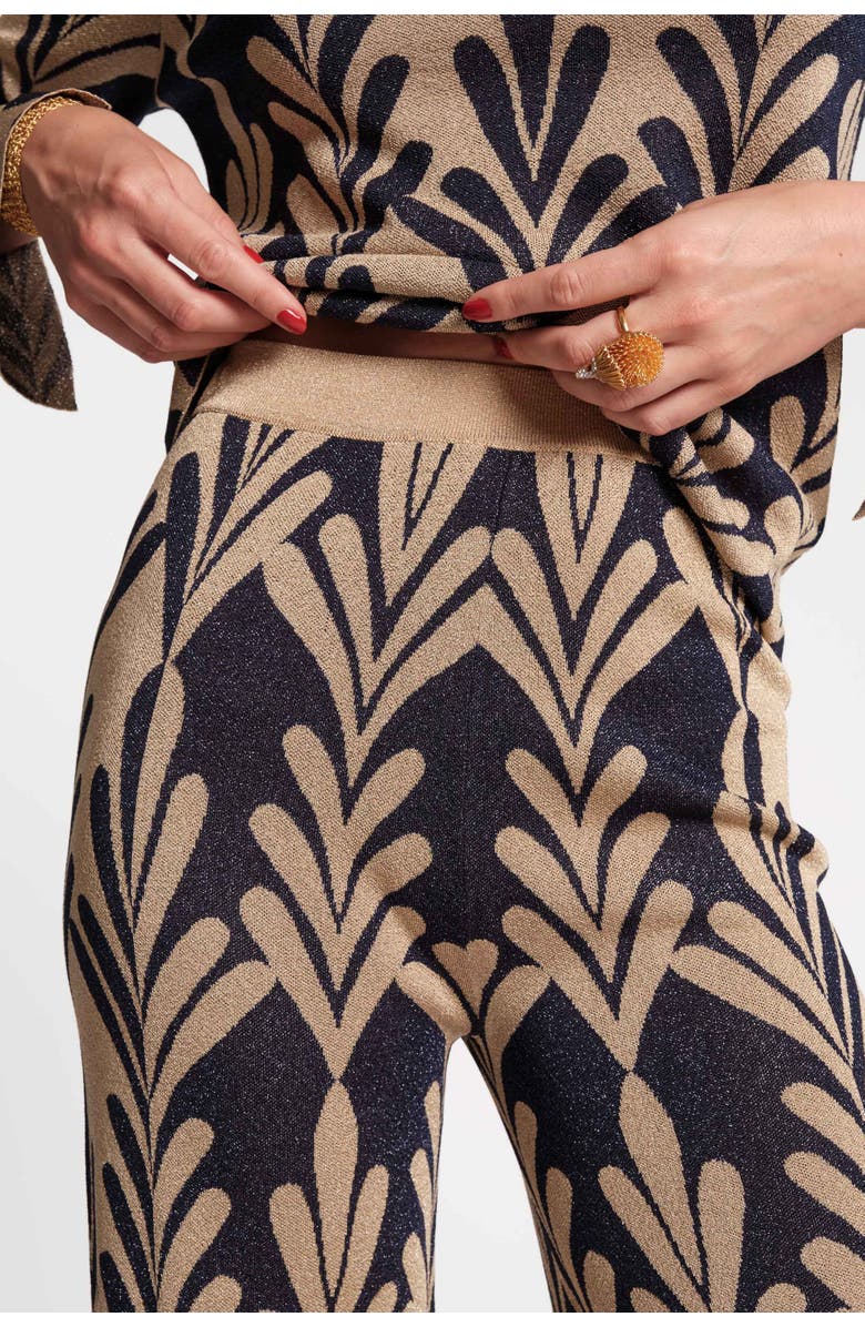 Frances Valentine Dakota Pant, Alternate, color, Navy/Gold