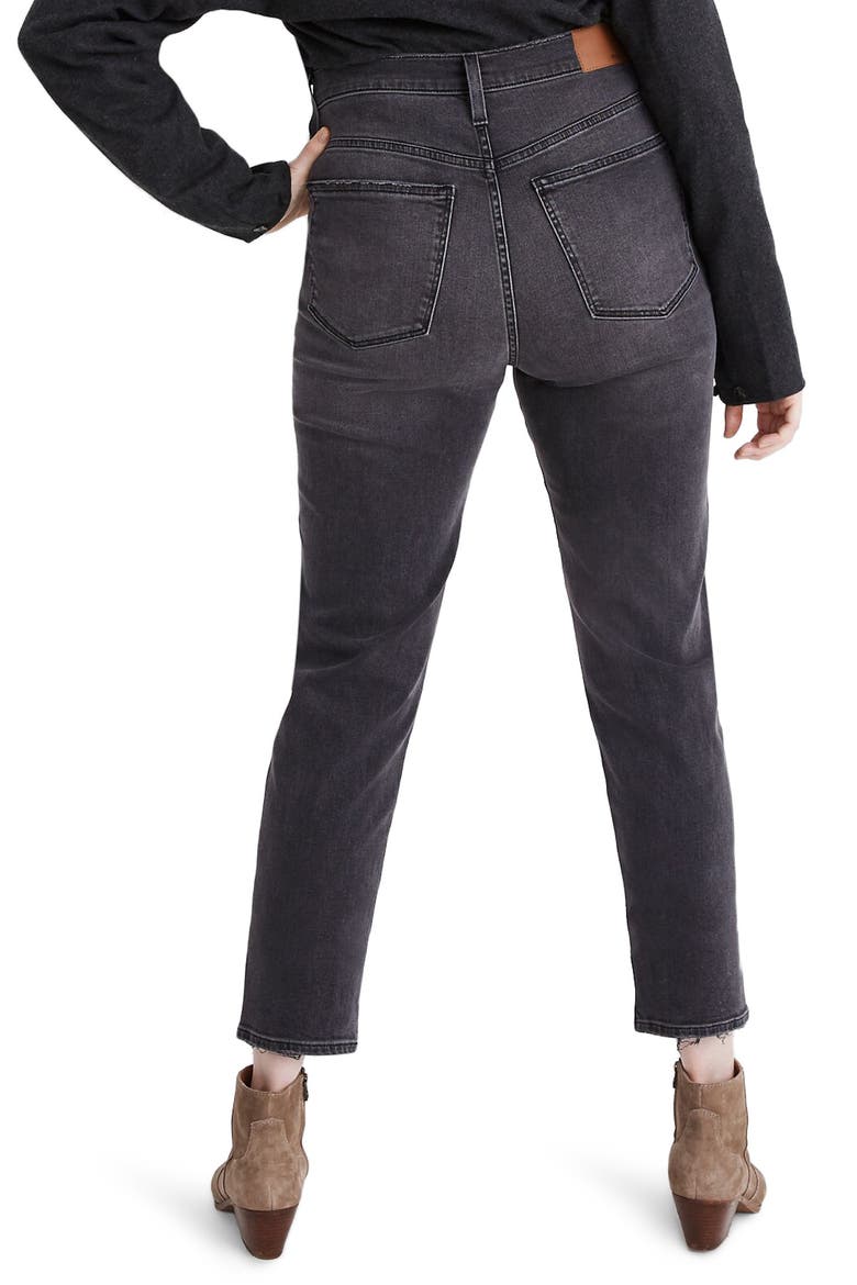 The Momjean Fray Ankle Jeans: Comfort Stretch Edition, Alternate, color, DUNSTABLE WASH