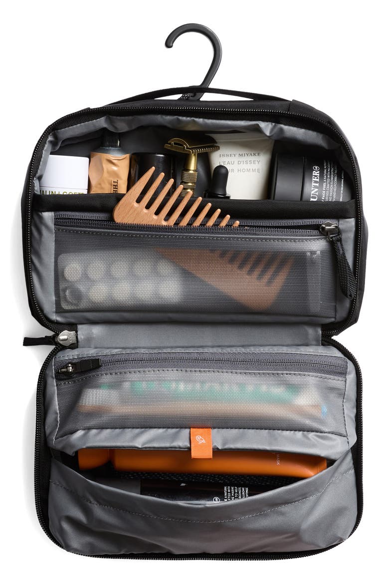 Hanging Water Resistant Toiletry Kit, Alternate, color, BLACK