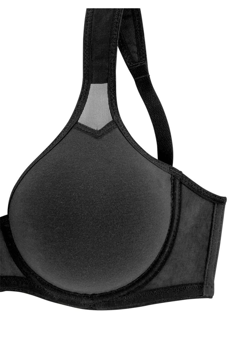 2 Pk Sheer Accent T-Shirt Bras, Alternate, color, Black & White