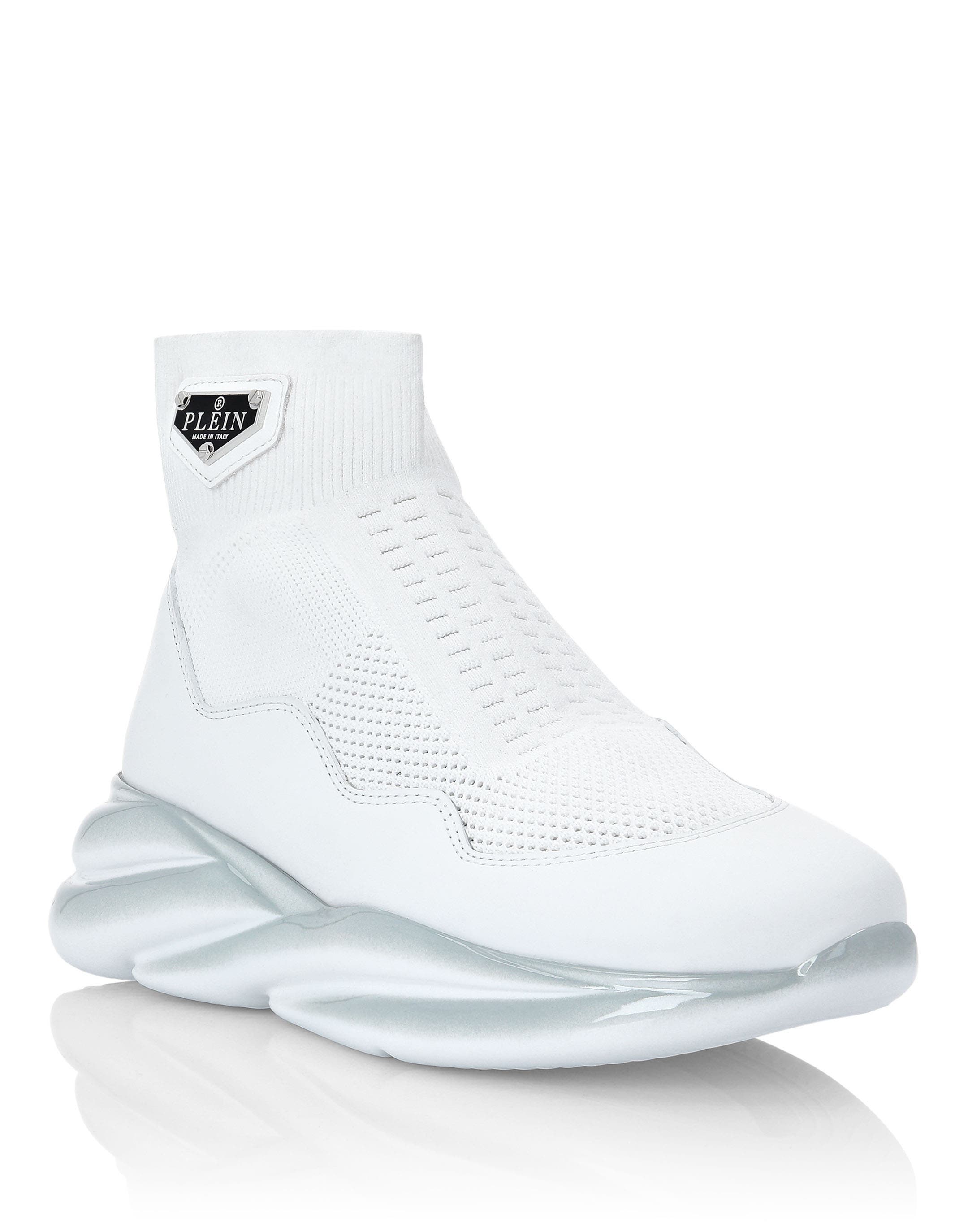 Runner Sneaker Iconic Plein Women, Main, color, white