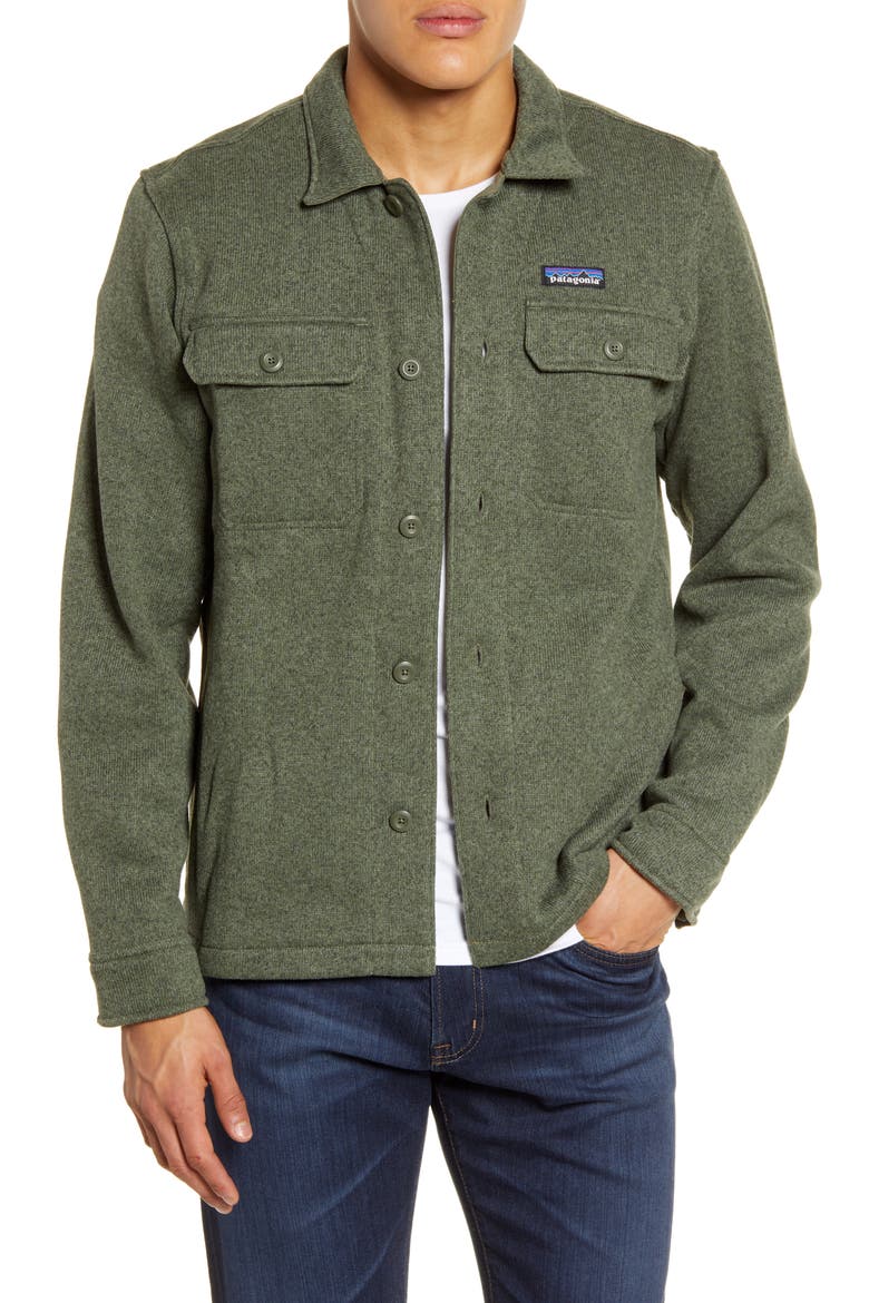 Better Sweater Fleece Shirt Jacket, Alternate, color, INDUSTRIAL GREEN