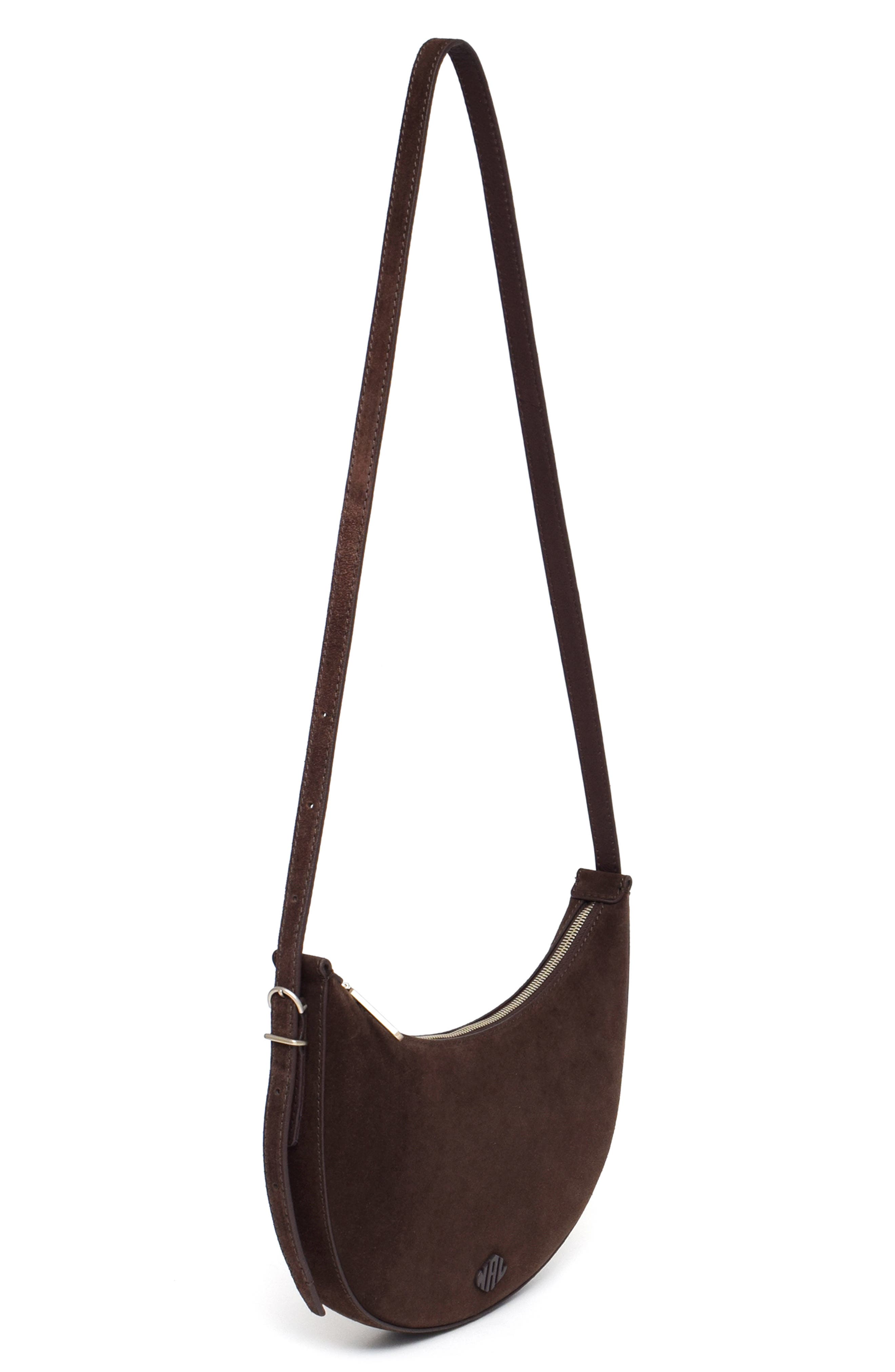 New Amsterdam Leatherworks Silas Leather Crossbody Bag, Alternate, color, Espresso