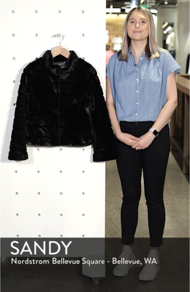 Faux Fur Quilted Jacket, sales video thumbnail