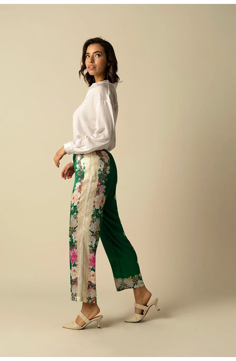 RAISHMA Amora Green Trousers, Alternate, color, Green