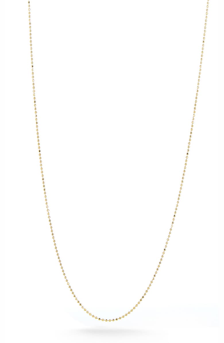 Ember Fine Jewelry 14K Gold Ball Chain Necklace, Main, color, 