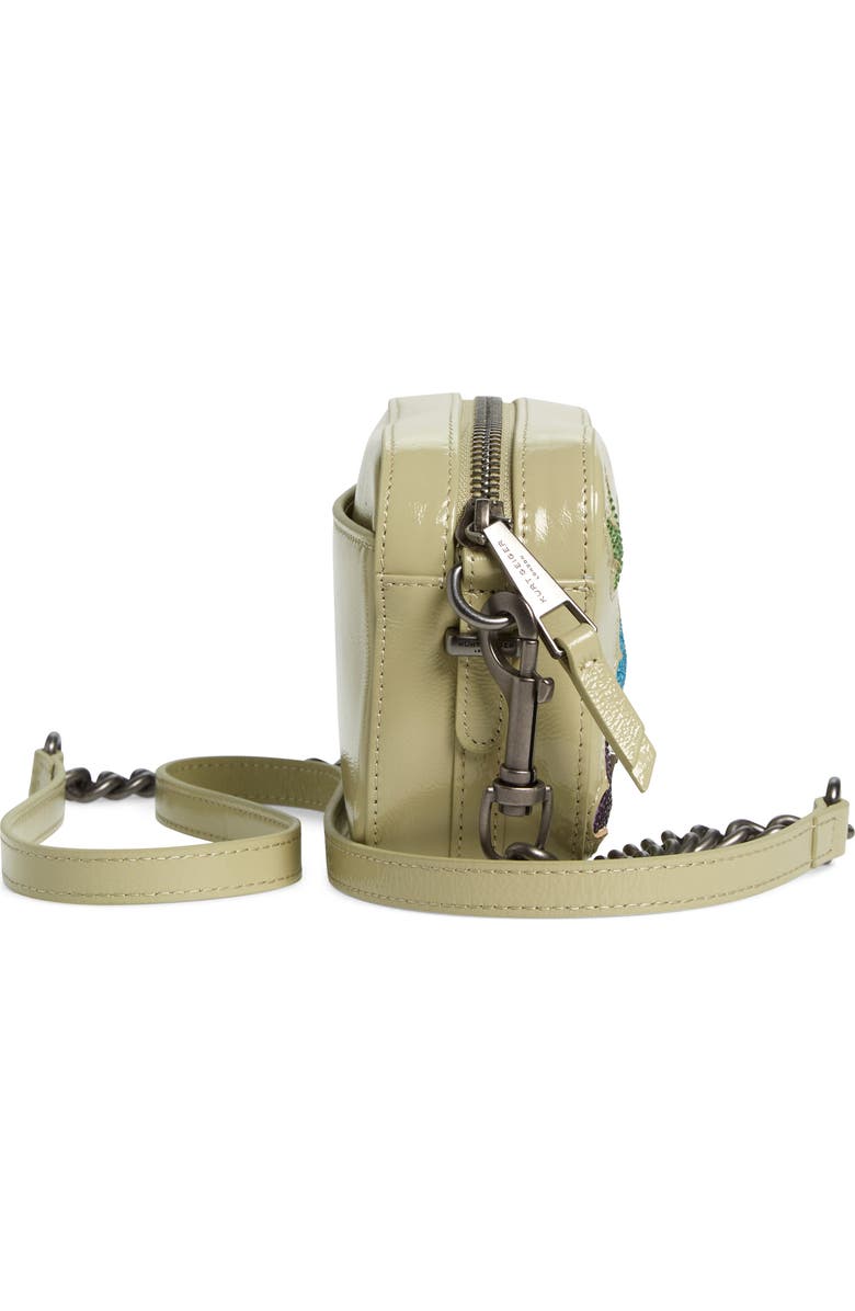 Kurt Geiger London Crystal Butterfly Leather Crossbody Bag, Alternate, color,