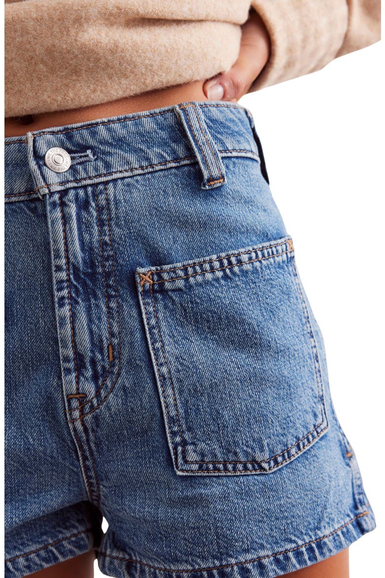 Bettie Sailor Patch Pocket Denim Shorts, Alternate, color, VIXEN