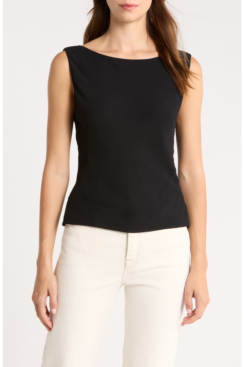 Dorthea Sleeveless Top, Main, color, BLACK