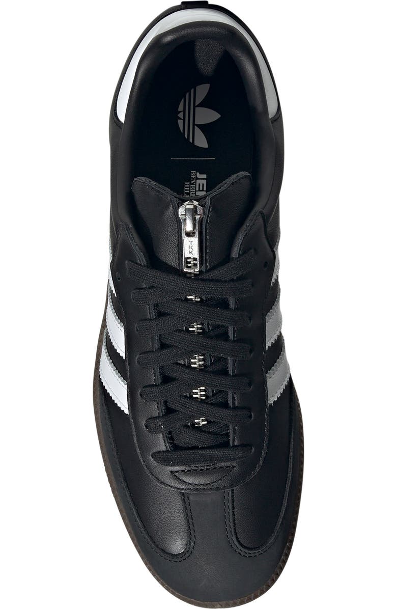 adidas x Jeremy Scott Samba OG Sneaker, Alternate, color, Black/ White/ Gum