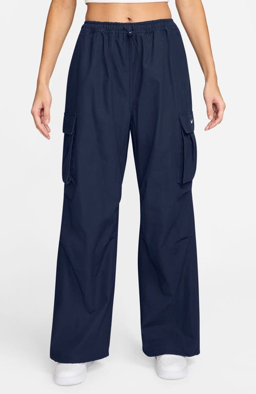 Nike Sportswear Loose Woven Cargo Pants In Blue