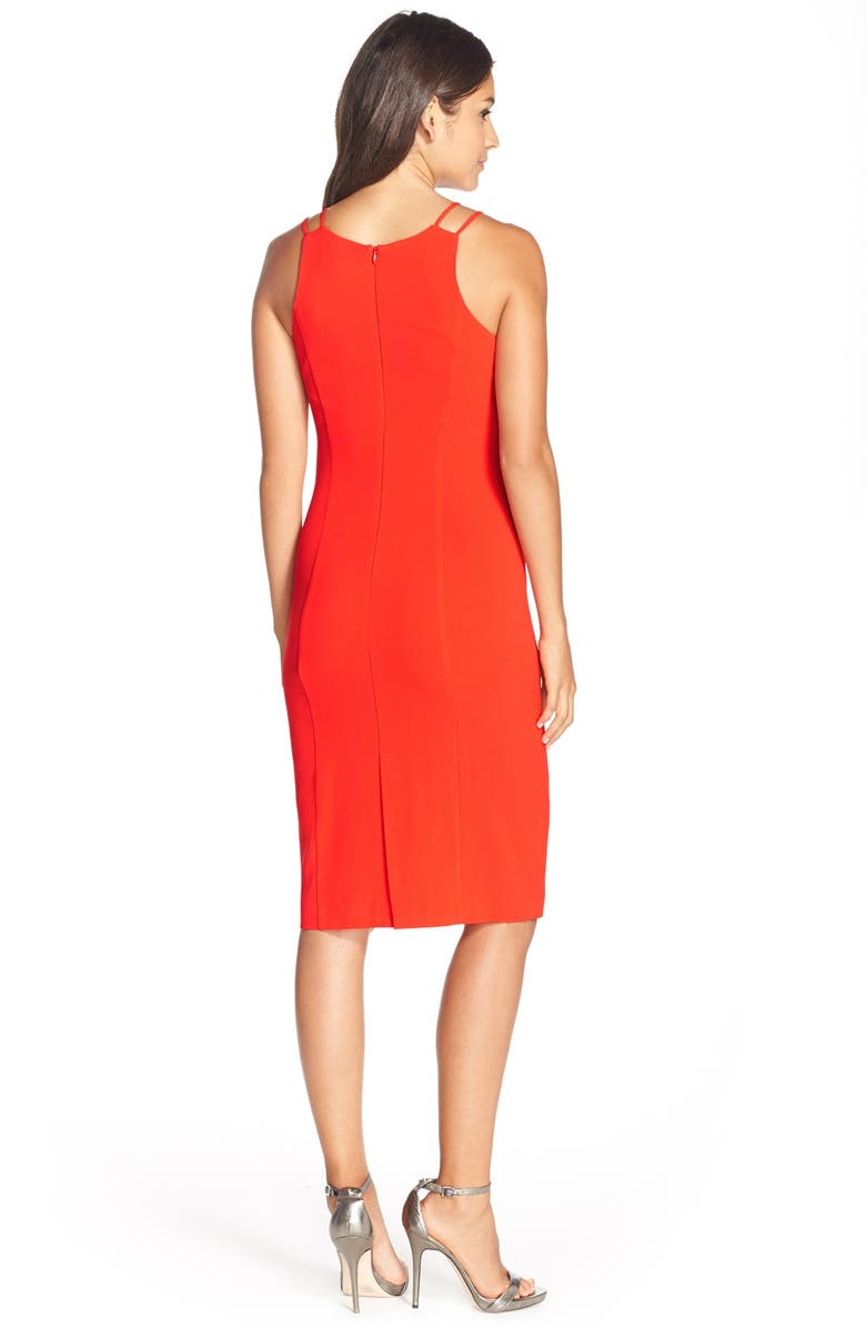 BB Dakota by Steve Madden BB Dakota 'Laine' Keyhole Woven Sheath Dress, Alternate, color,