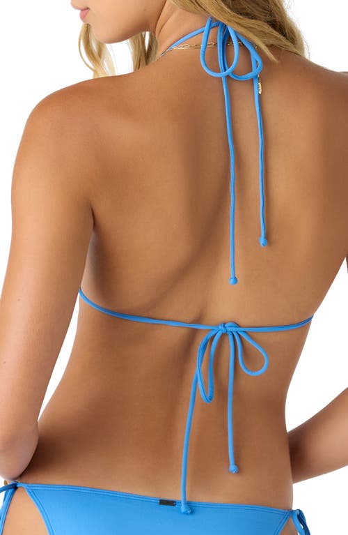 O'neill Venice Saltwater Solids Bikini Top In Blue